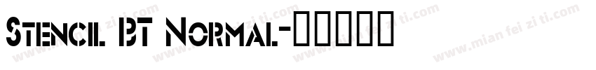 Stencil BT Normal字体转换